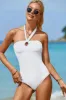 Halter Neck One-Piece Swimwear sold by Charming Charlie