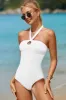 Halter Neck One-Piece Swimwear sold by Charming Charlie