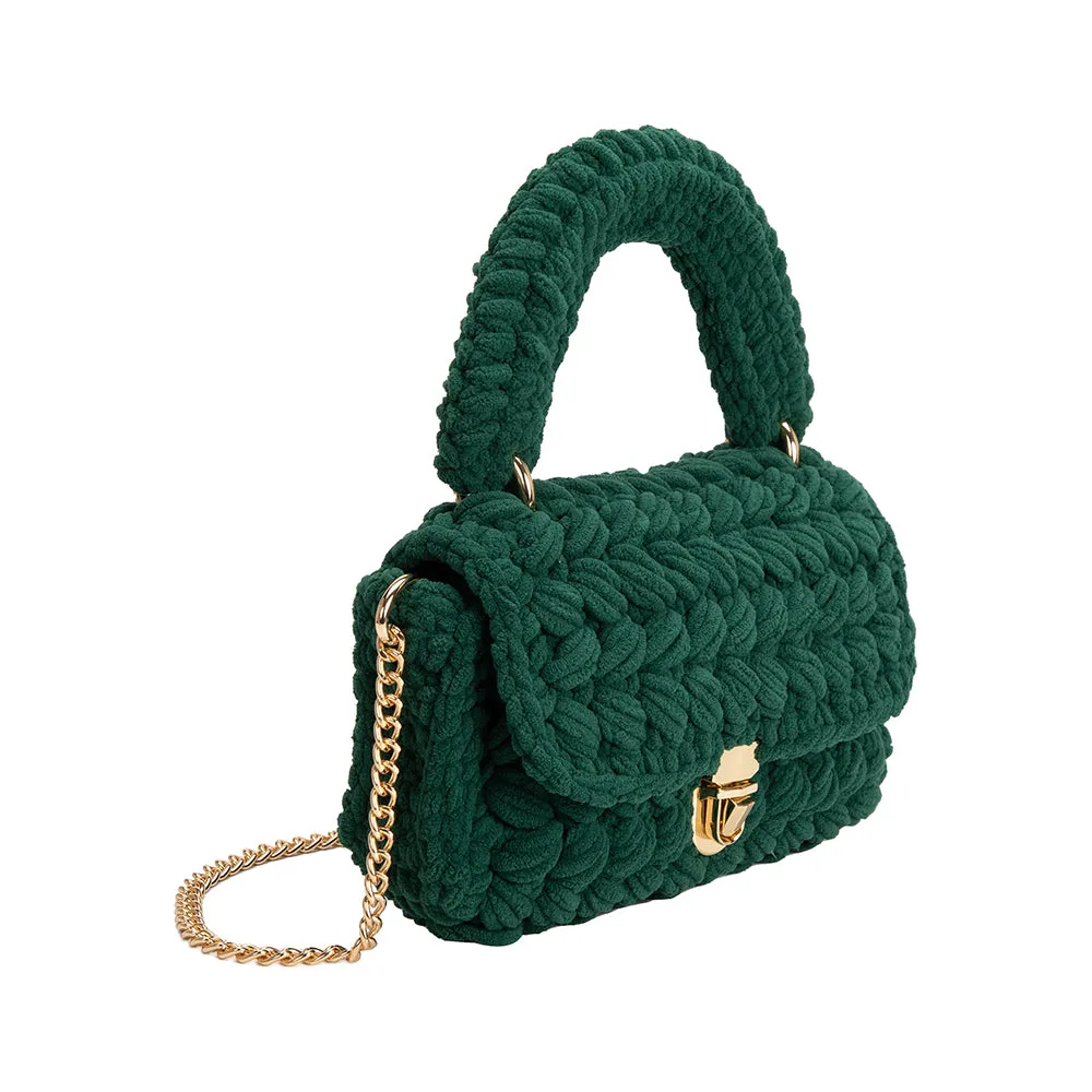 Avery Chenille Green Crossbody Bag sold by Charming Charlie product image thumbnail 2