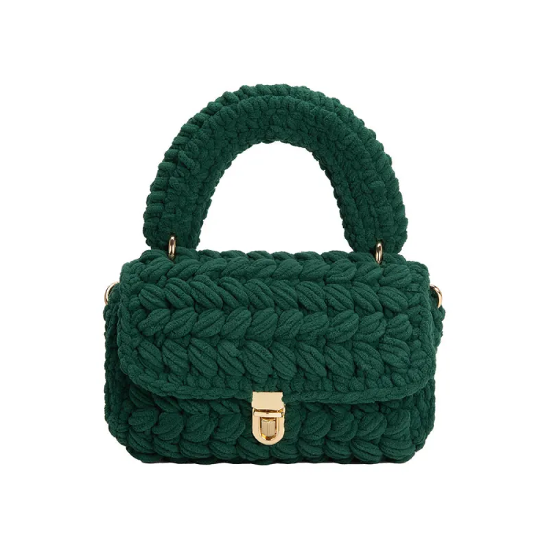 Avery Chenille Green Crossbody Bag sold by Charming Charlie