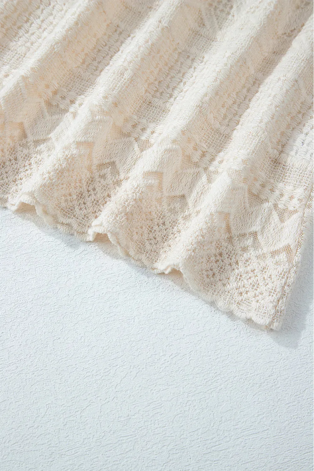 Lace Round Neck Long Sleeve Blouse sold by Charming Charlie product image thumbnail 5