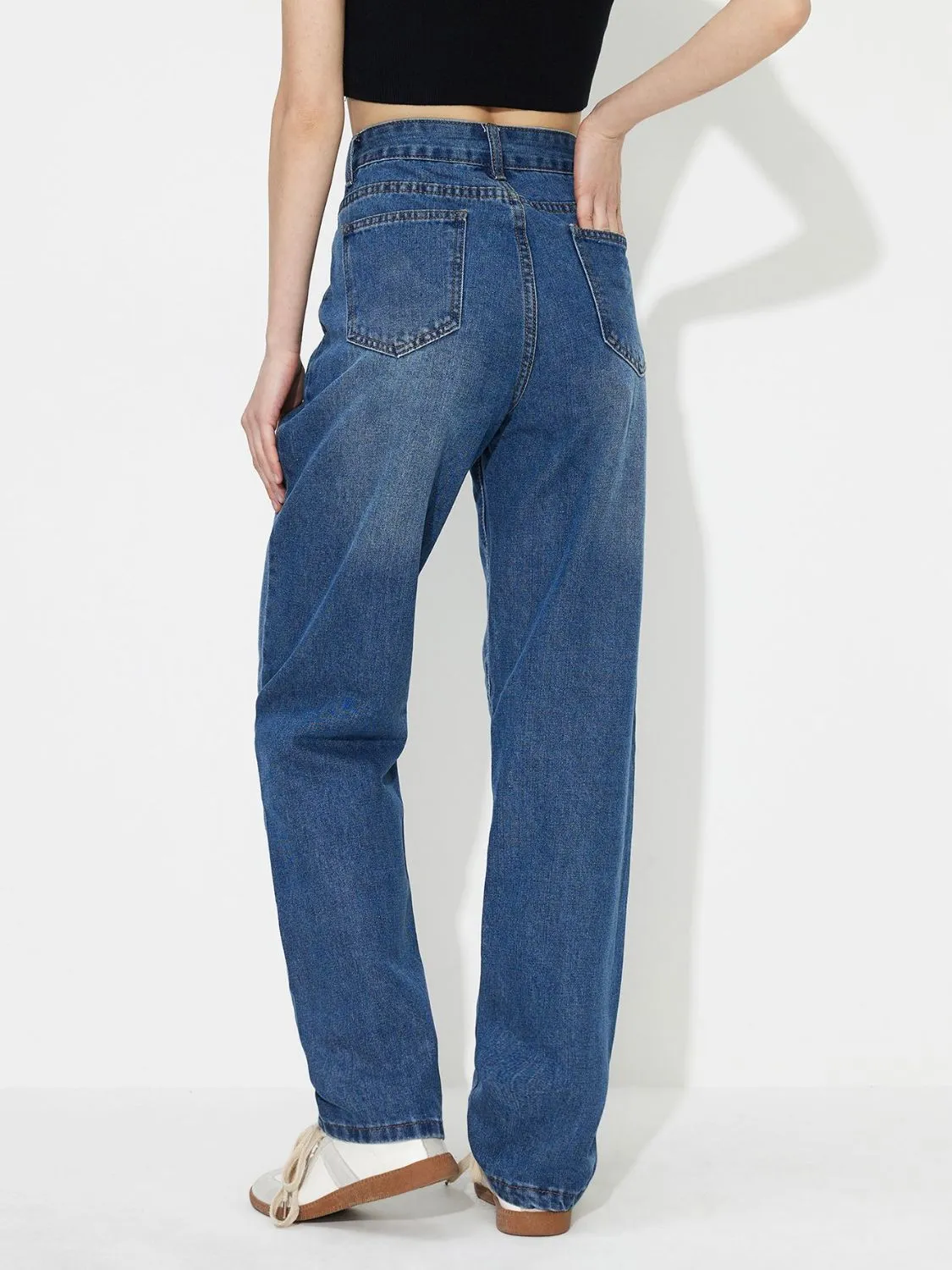 Asymmetric Waist Jeans with Pockets sold by Charming Charlie product image thumbnail 2