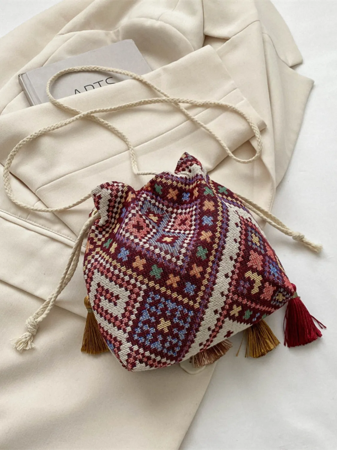 Tassel Spaghetti Strap Shoulder Bag sold by Charming Charlie product image thumbnail 3