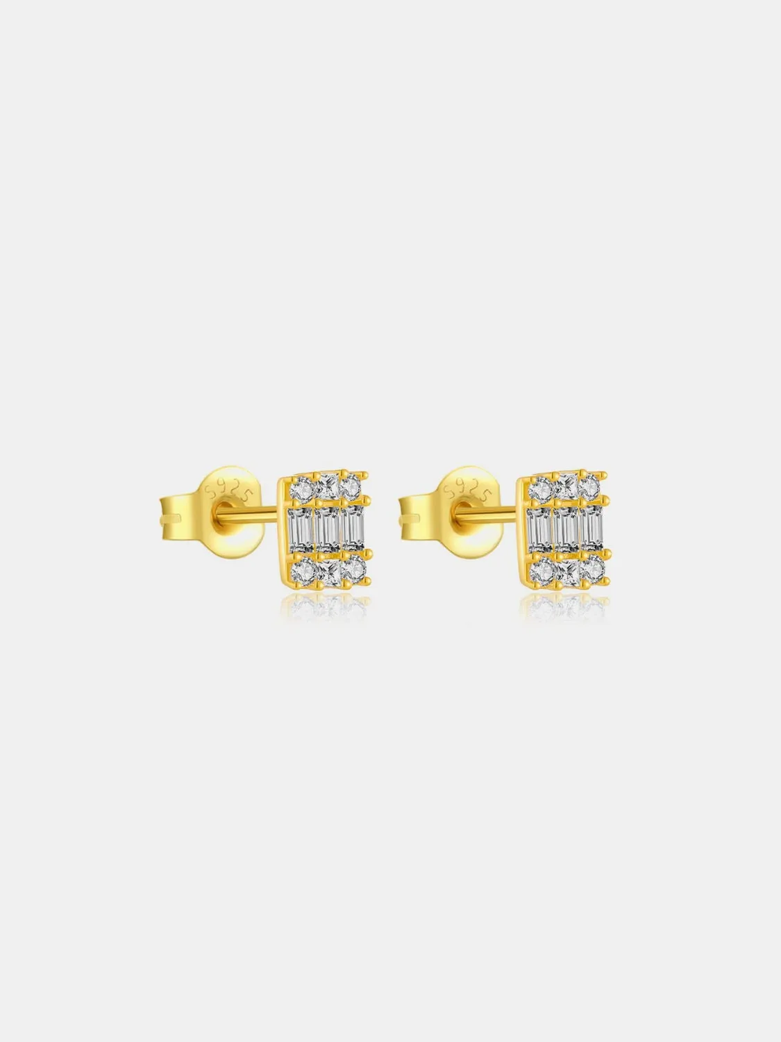 925 Sterling Silver Zircon Stud Earrings sold by Charming Charlie