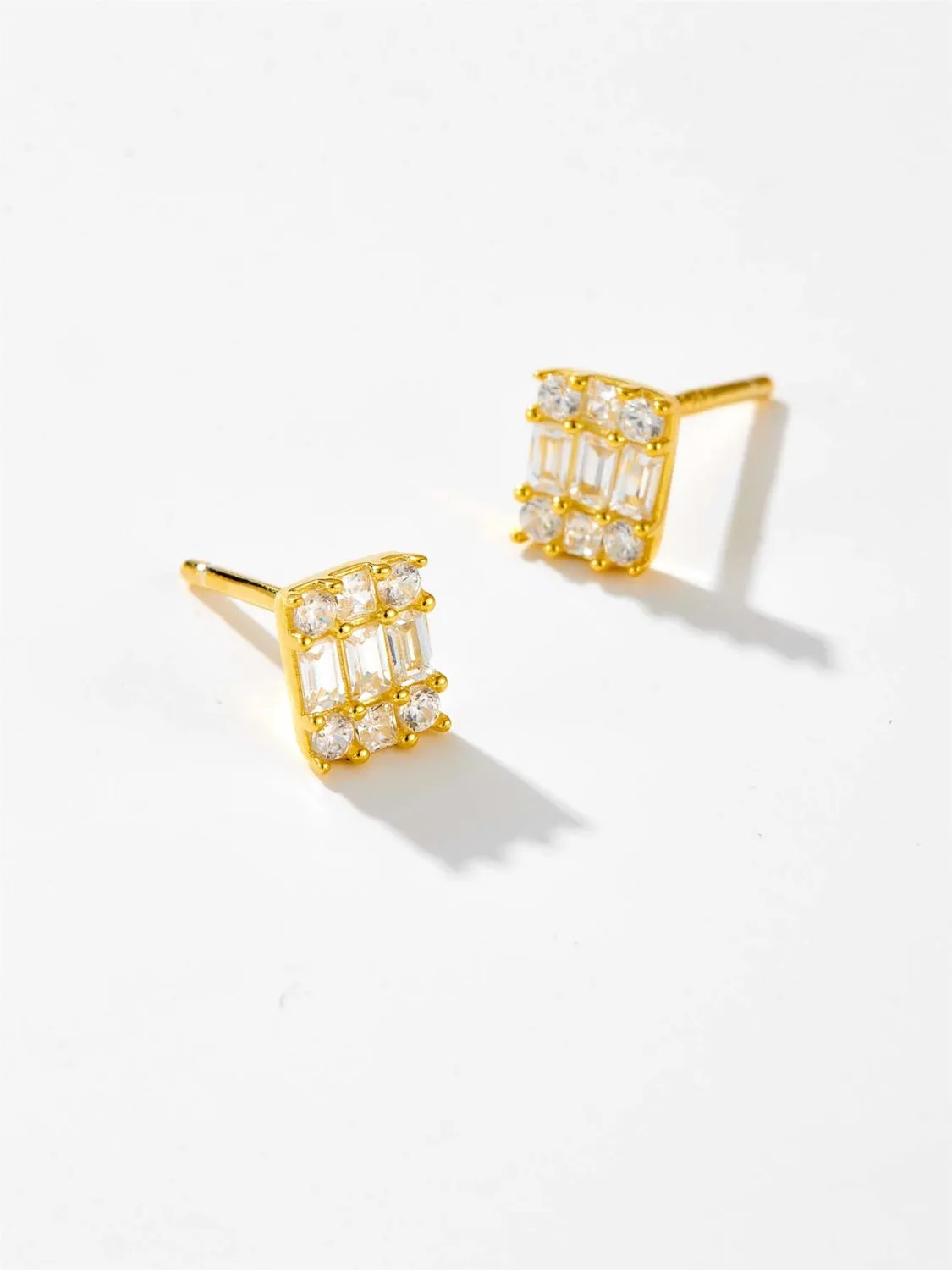 925 Sterling Silver Zircon Stud Earrings sold by Charming Charlie product image thumbnail 3