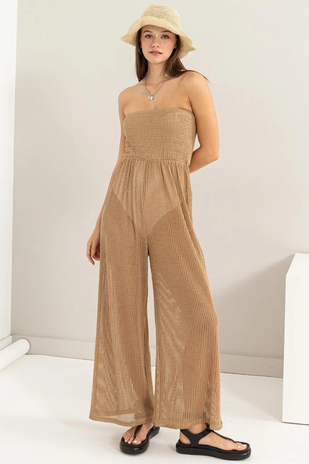 HYFVE Knitted Cover Up Jumpsuit sold by Charming Charlie