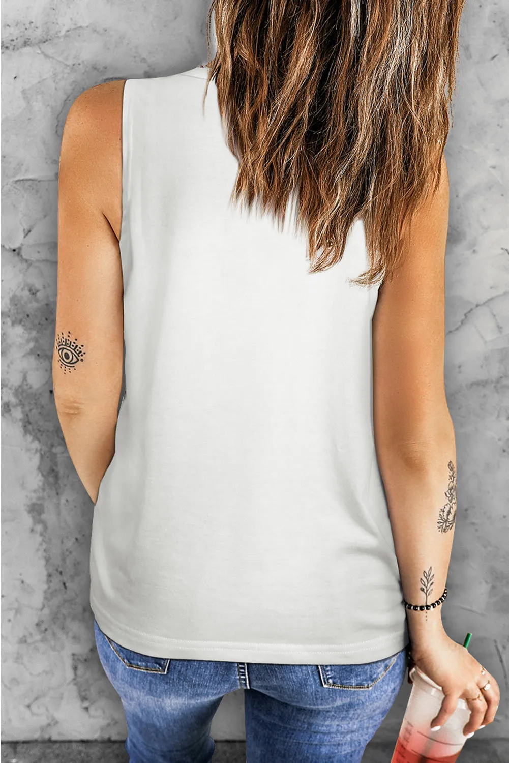 BAD WITCH VIBES Round Neck Tank sold by Charming Charlie product image thumbnail 3