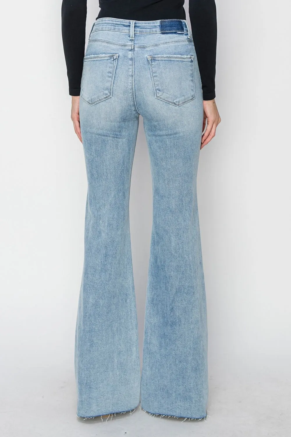 RISEN Full Size High Rise Raw Cut Hem Bootcut Jeans sold by Charming Charlie product image thumbnail 2