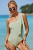 Tied One Shoulder One-Piece Swimwear sold by Charming Charlie