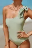 Tied One Shoulder One-Piece Swimwear sold by Charming Charlie