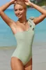 Tied One Shoulder One-Piece Swimwear sold by Charming Charlie