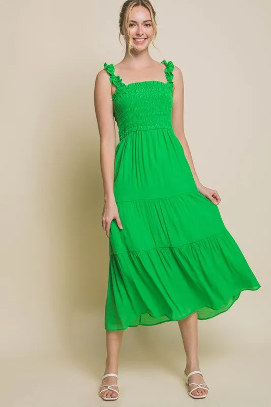 Smocked Bodice Maxi Dress sold by Charming Charlie