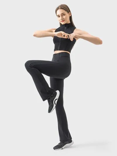 Zipper Detail High Waist Active Pants sold by Charming Charlie product image thumbnail 3