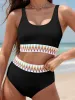 Scoop Neck Wide Strap Two-Piece Swim Set sold by Charming Charlie