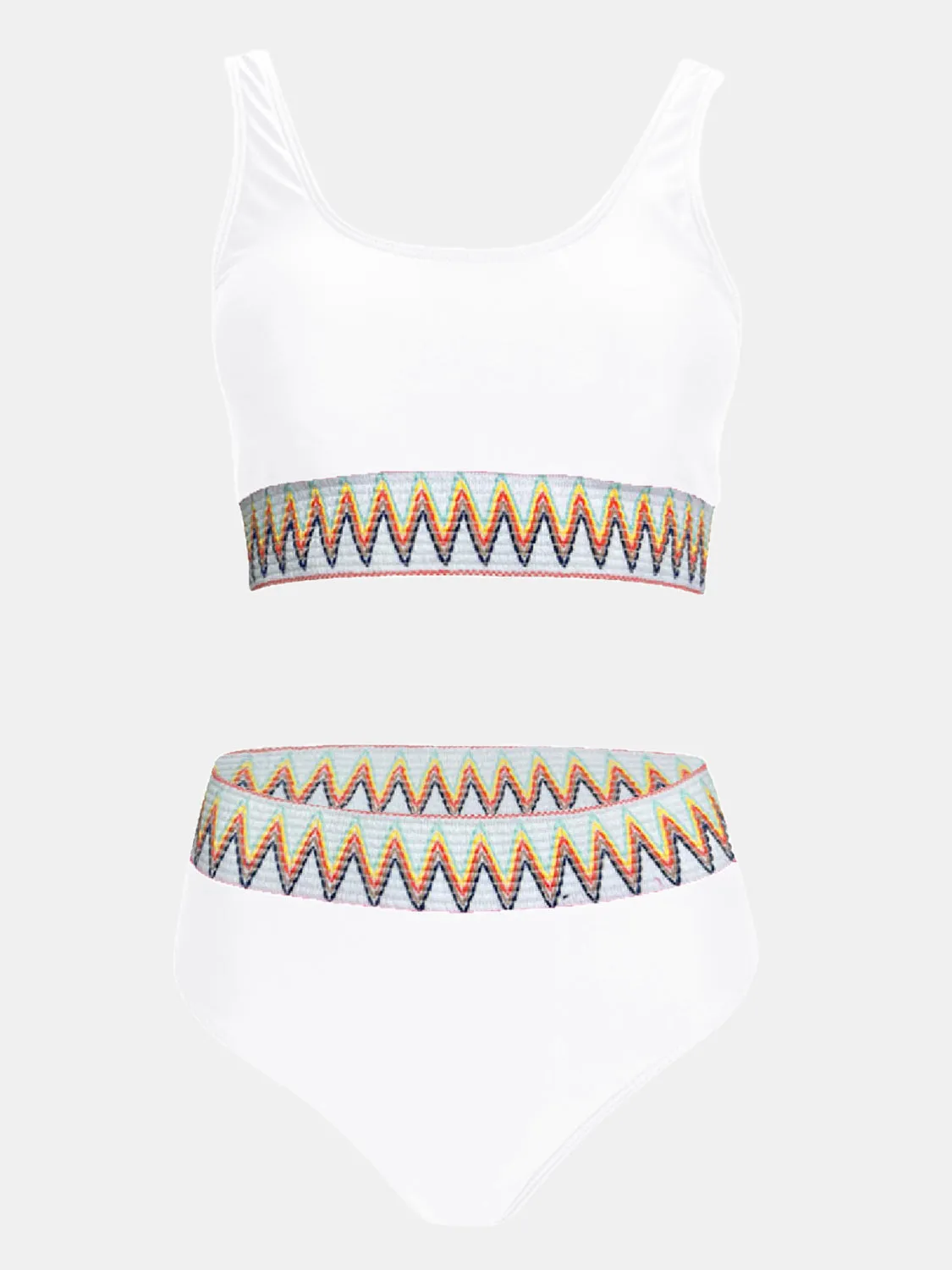 Scoop Neck Wide Strap Two-Piece Swim Set sold by Charming Charlie product image thumbnail 3