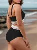 Scoop Neck Wide Strap Two-Piece Swim Set sold by Charming Charlie