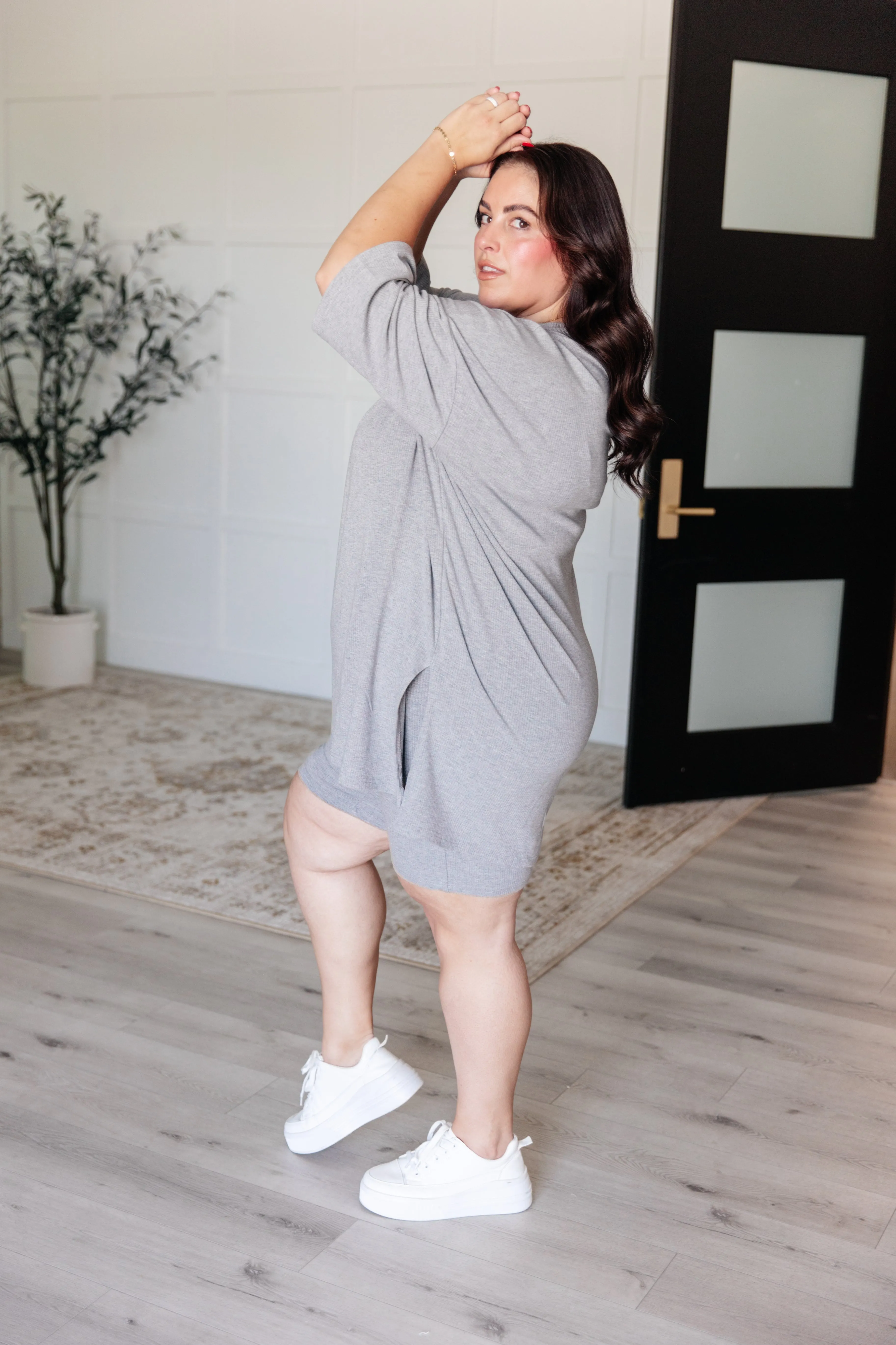 Live and Play Luxe Biker Set in Grey sold by Charming Charlie product image thumbnail 4