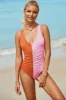 Ruched Plunge Wide Strap One-Piece Swimwear sold by Charming Charlie