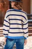 Striped Button Up Long Sleeve Cardigan sold by Charming Charlie