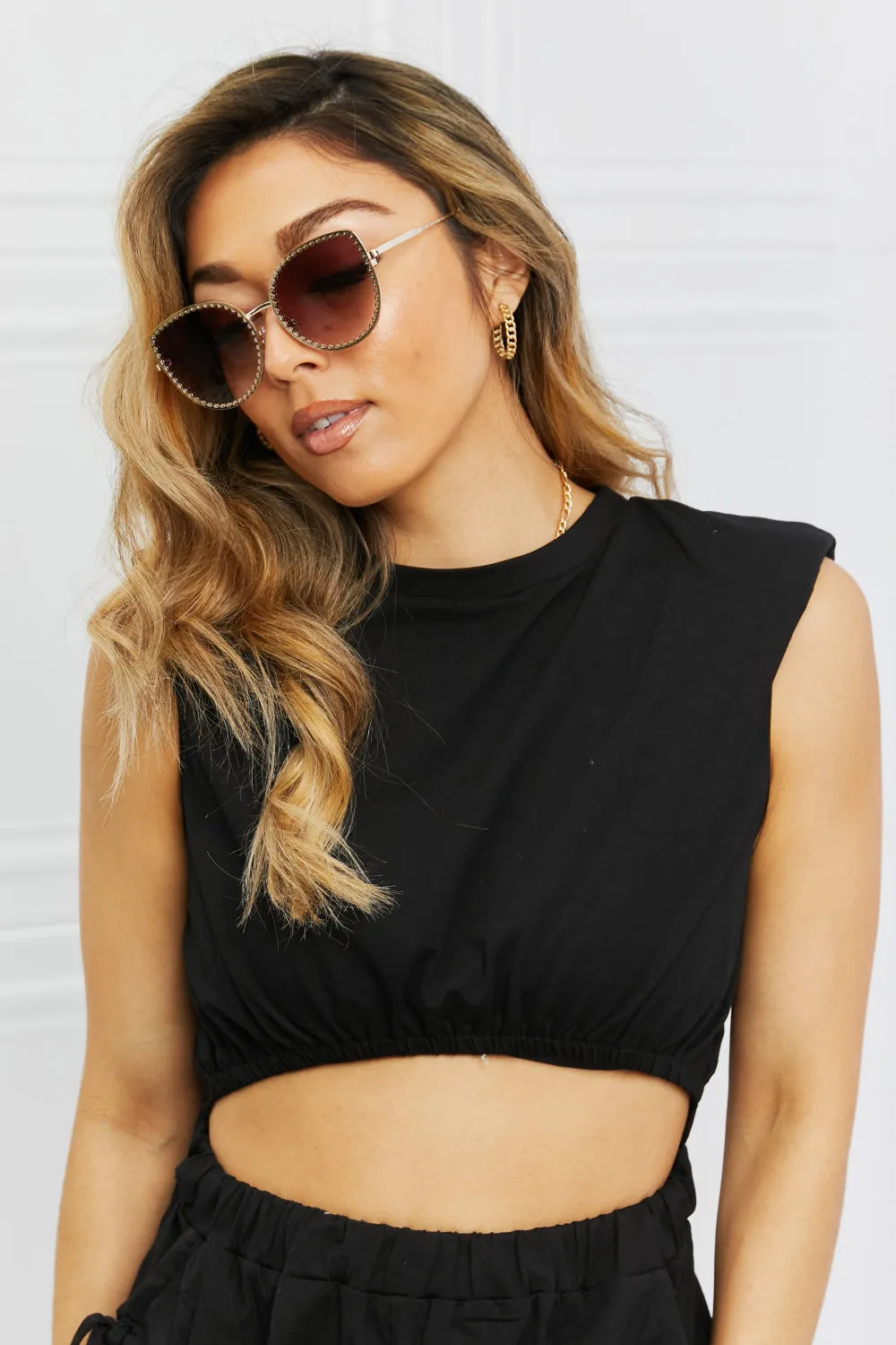 Full Rim Metal Frame Sunglasses sold by Charming Charlie product image thumbnail 2