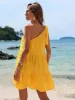 Tied Single Shoulder Mini Dress sold by Charming Charlie