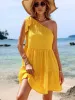 Tied Single Shoulder Mini Dress sold by Charming Charlie