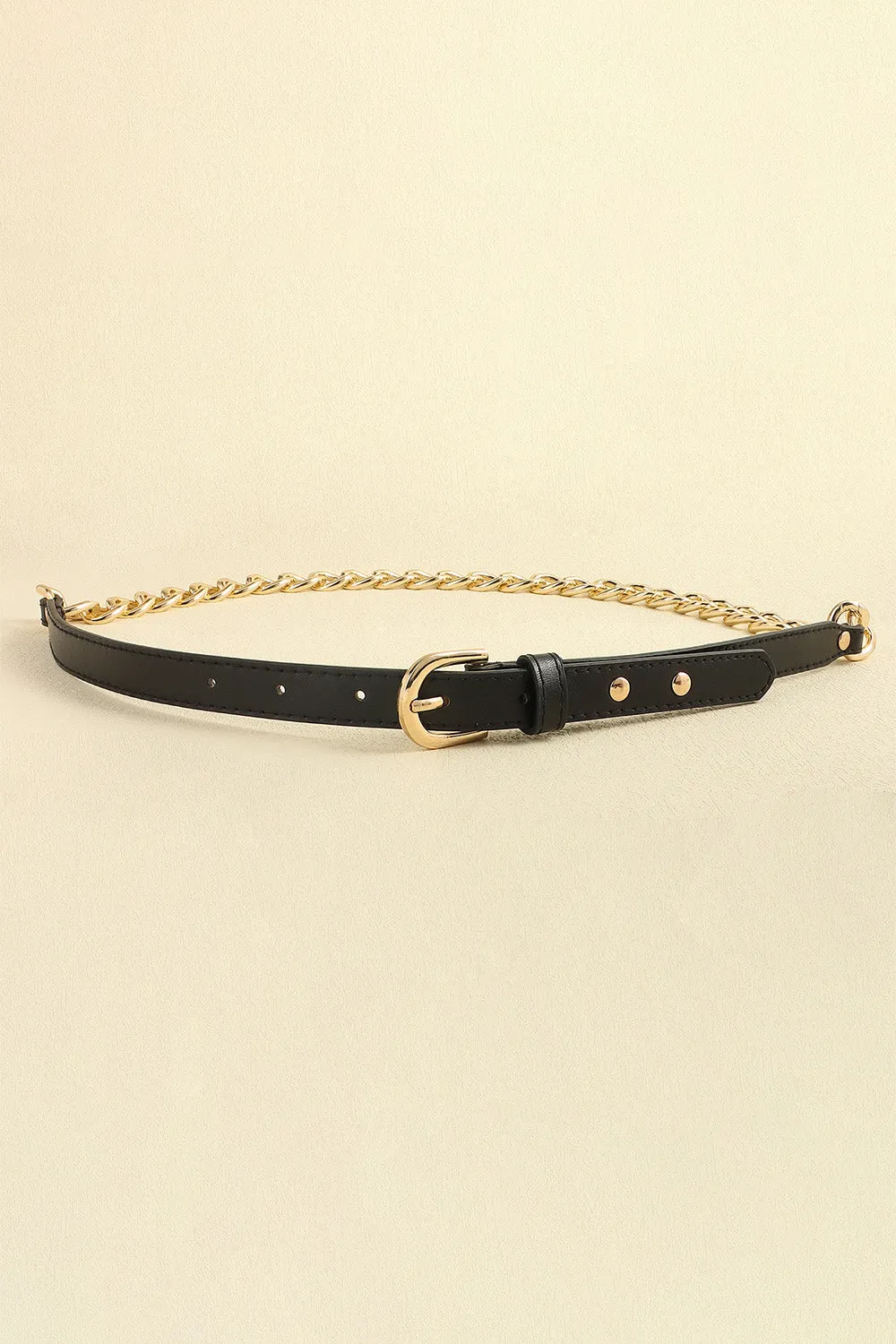 PU Leather Chain Belt sold by Charming Charlie product image thumbnail 2