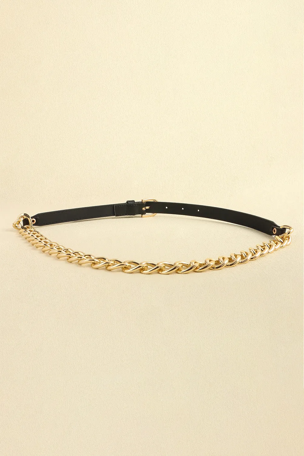 PU Leather Chain Belt sold by Charming Charlie product image thumbnail 3