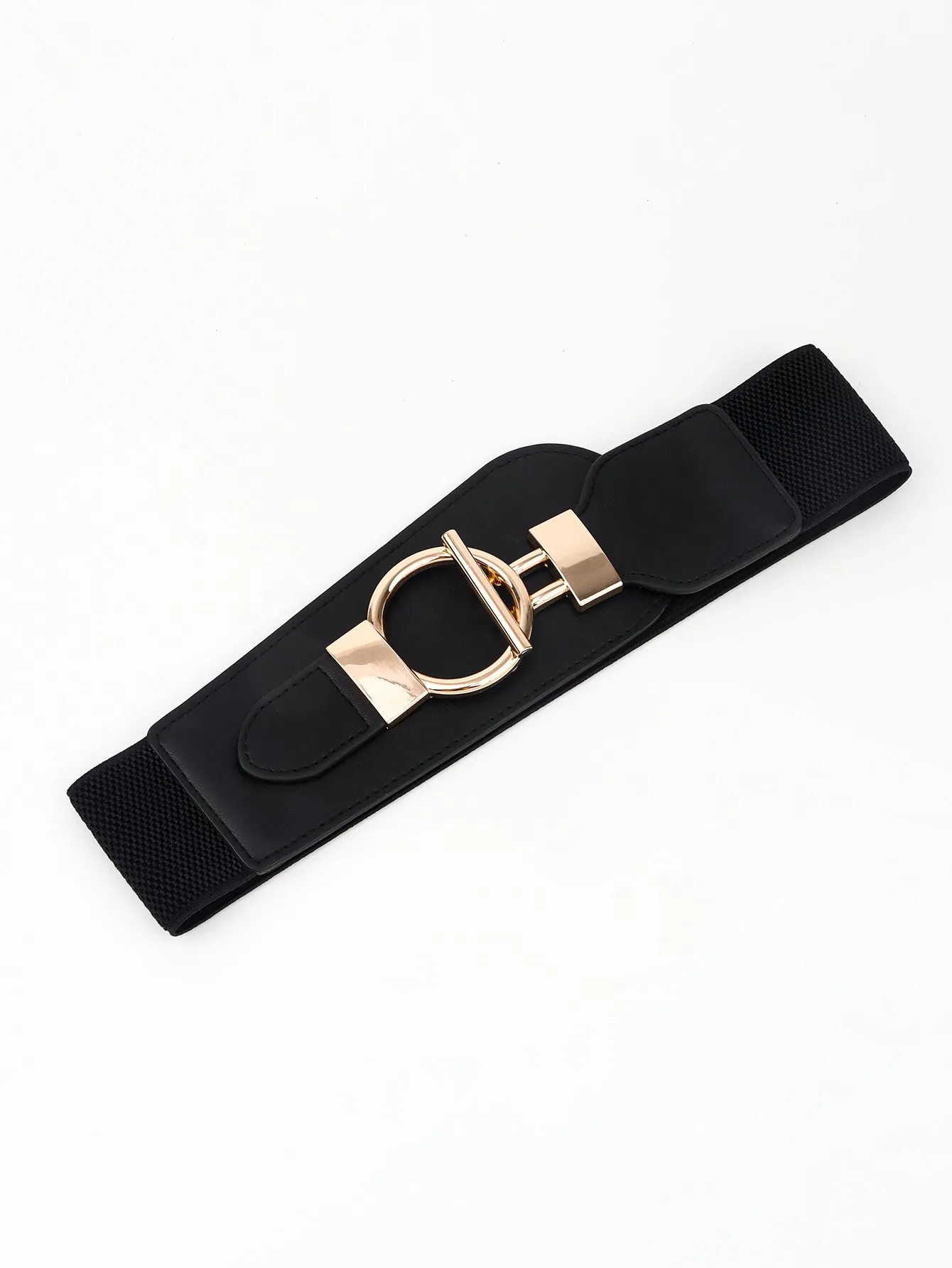 PU Elastic Wide Belt with Alloy Buckle sold by Charming Charlie product image thumbnail 4