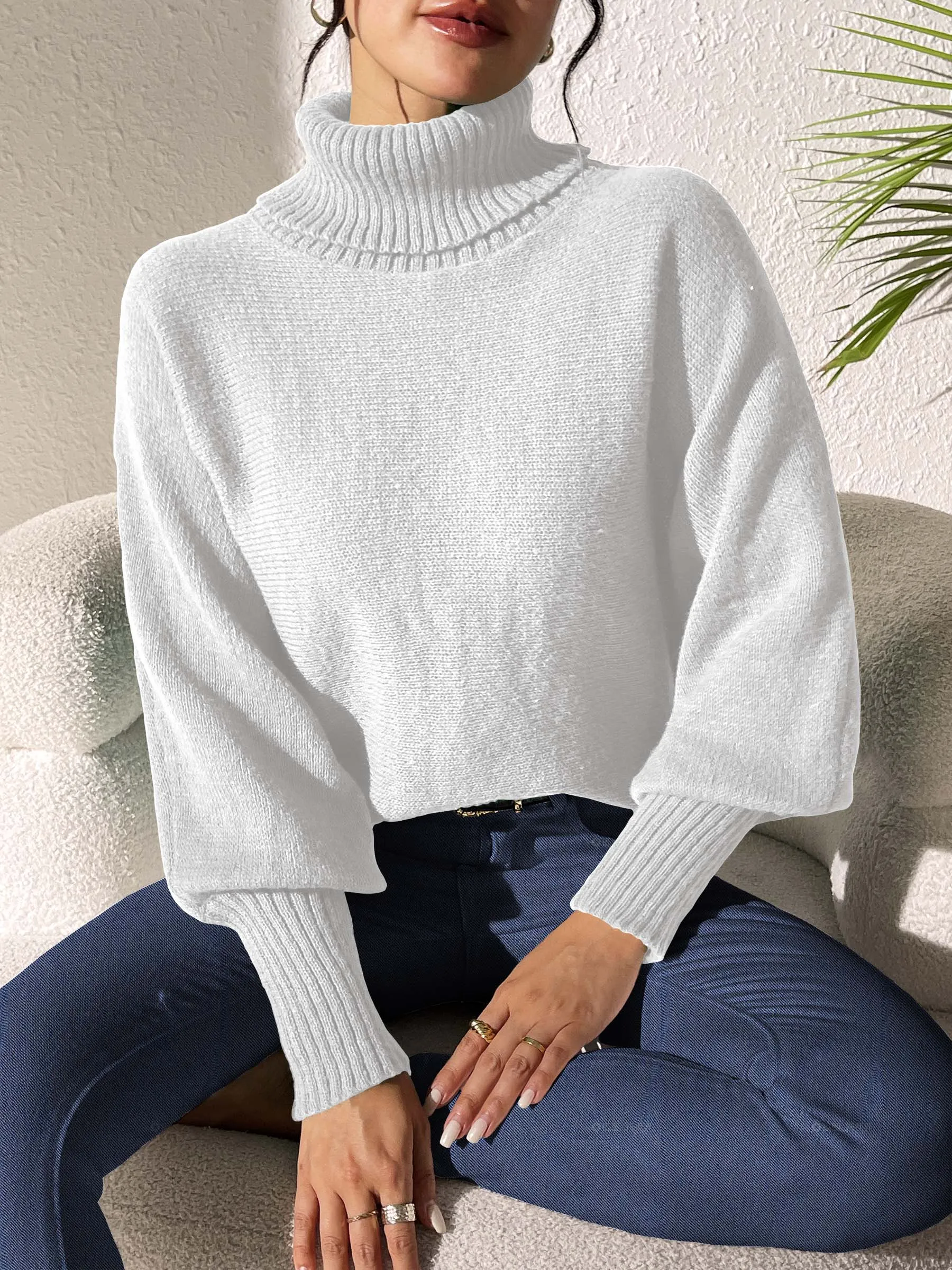 Turtleneck Long Sleeve Sweater sold by Charming Charlie product image thumbnail 3