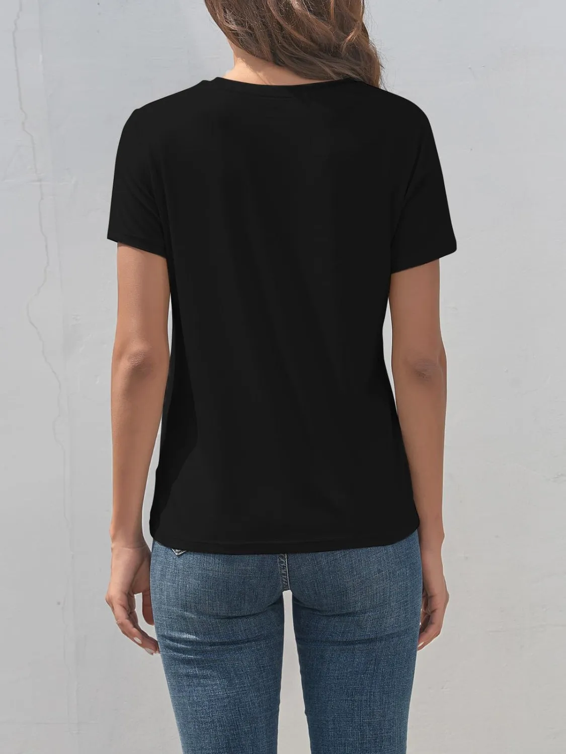 Cross Graphic Round Neck T-Shirt sold by Charming Charlie product image thumbnail 5