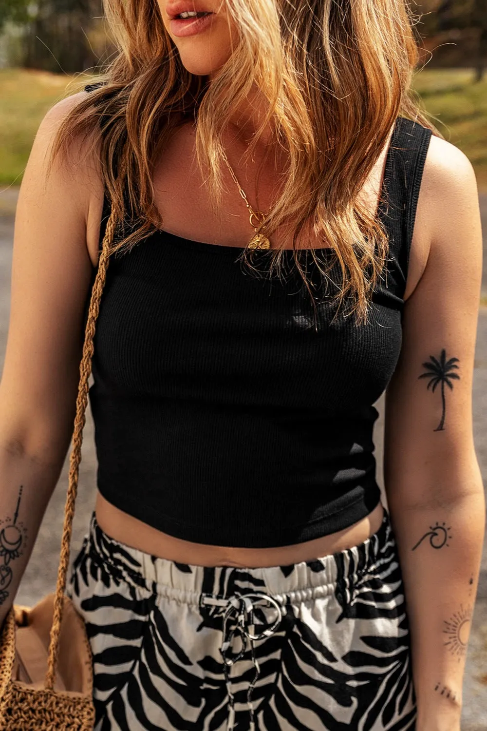 Square Neck Wide Strap Tank sold by Charming Charlie product image thumbnail 3