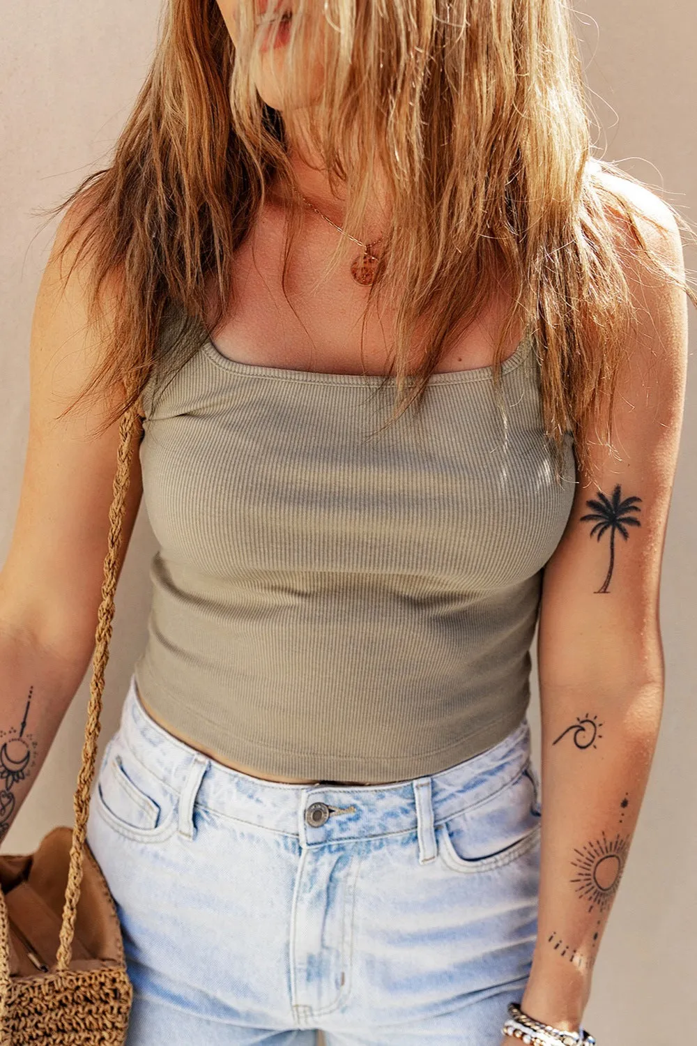 Square Neck Wide Strap Tank sold by Charming Charlie product image thumbnail 5