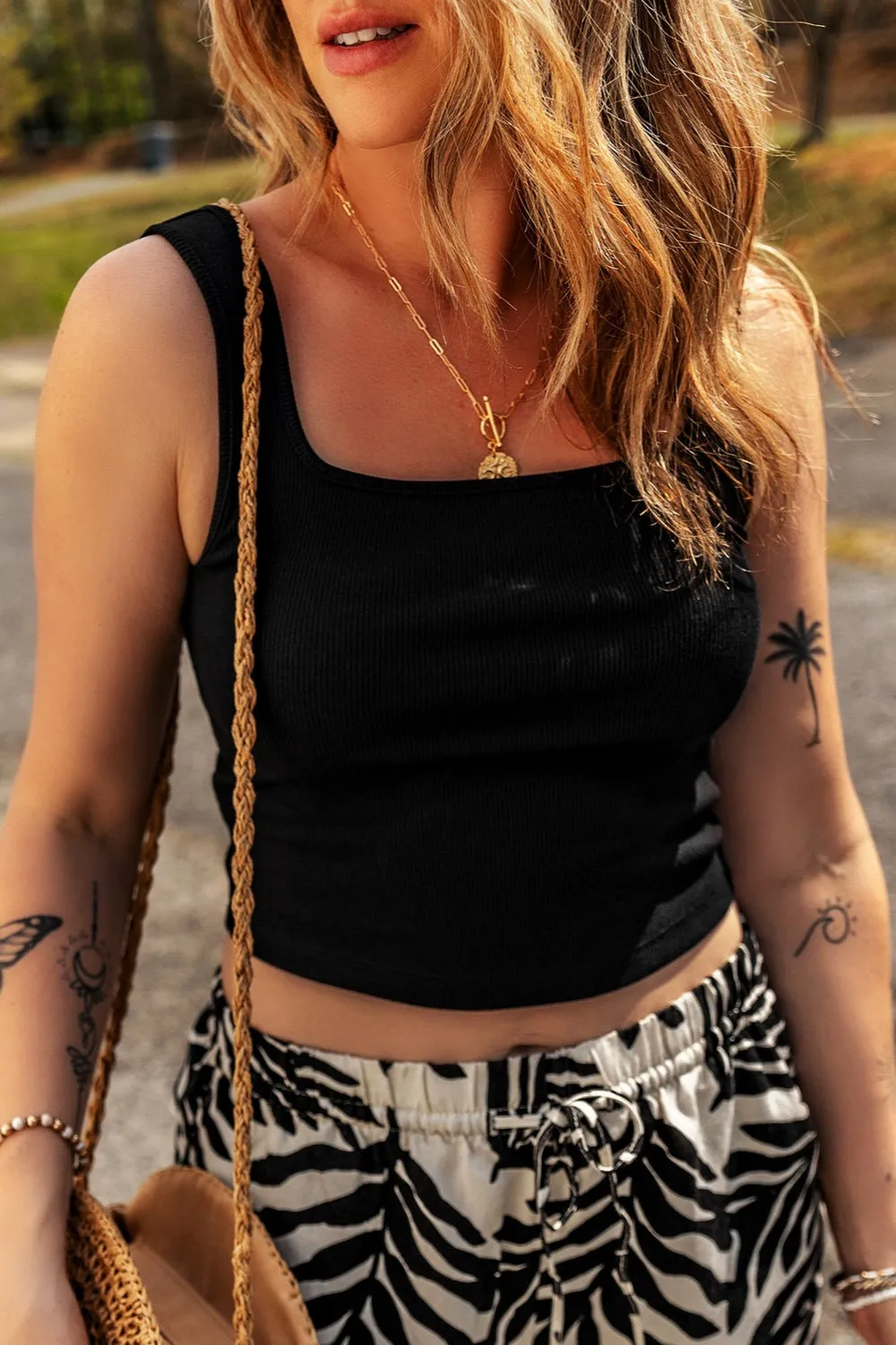 Square Neck Wide Strap Tank sold by Charming Charlie product image thumbnail 2