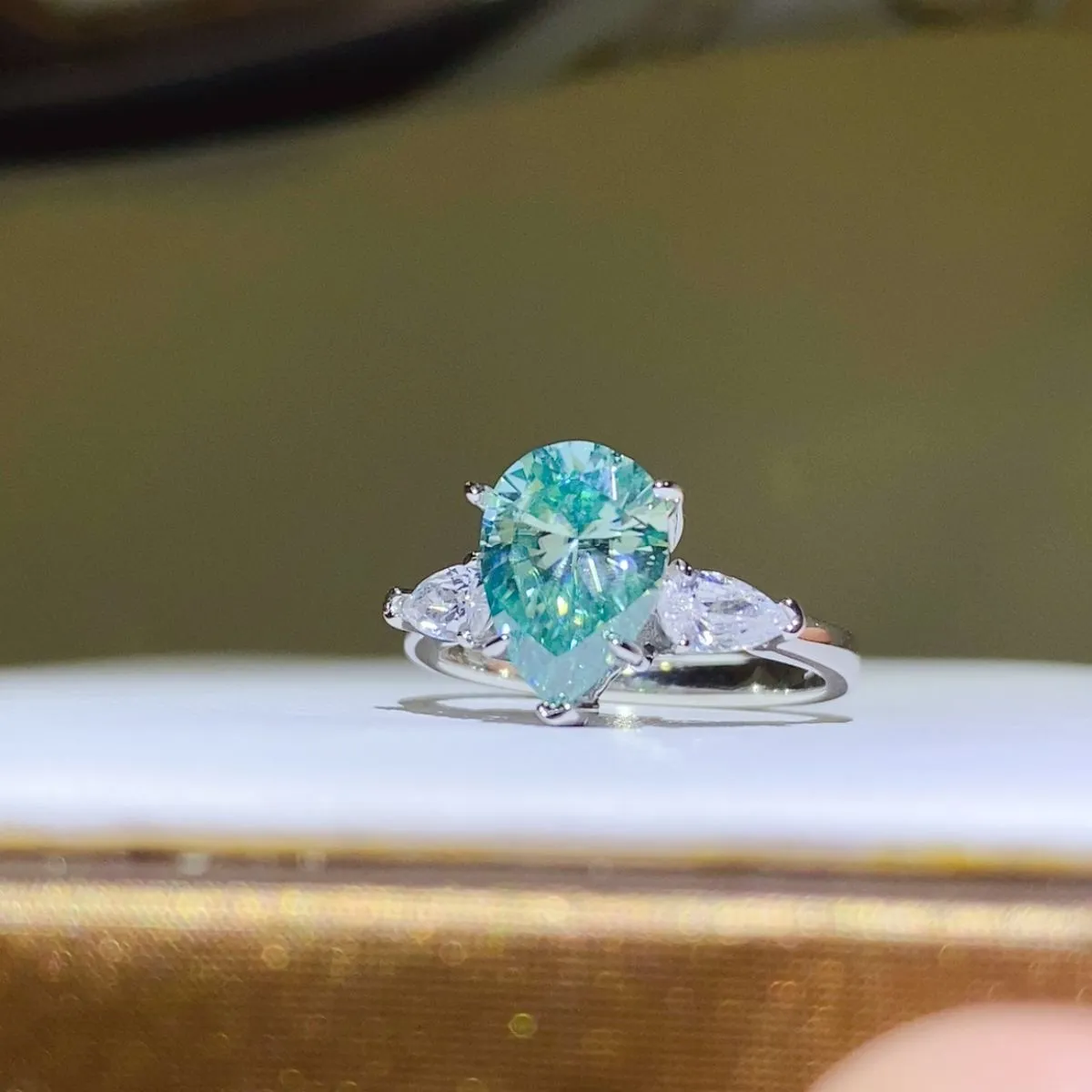 2 Carat 925 Sterling Silver Moissanite Ring sold by Charming Charlie product image thumbnail 3