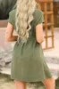 Tied Button Up Short Sleeve Dress sold by Charming Charlie
