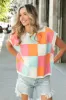 Multi-Color Checker Sweater Vest sold by Charming Charlie