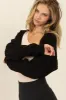 HYFVE Ribbed Knit Bolero Cardigan sold by Charming Charlie
