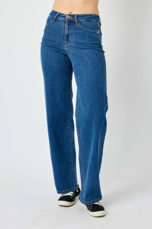 Judy Blue Full Size High Rise Straight Jeans sold by Charming Charlie