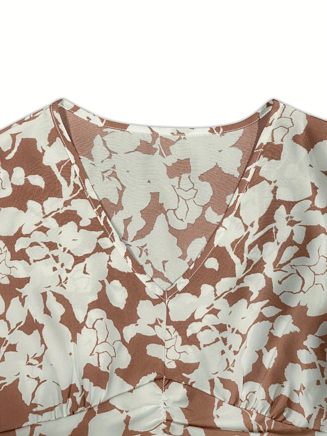 Printed V-Neck Cap Sleeve Midi Dress sold by Charming Charlie product image thumbnail 4