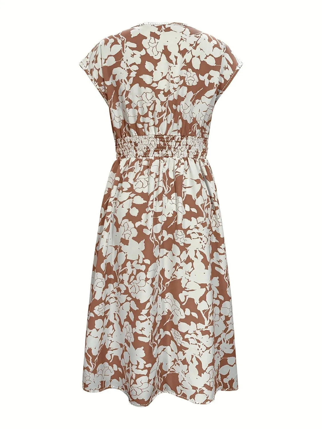 Printed V-Neck Cap Sleeve Midi Dress sold by Charming Charlie product image thumbnail 2