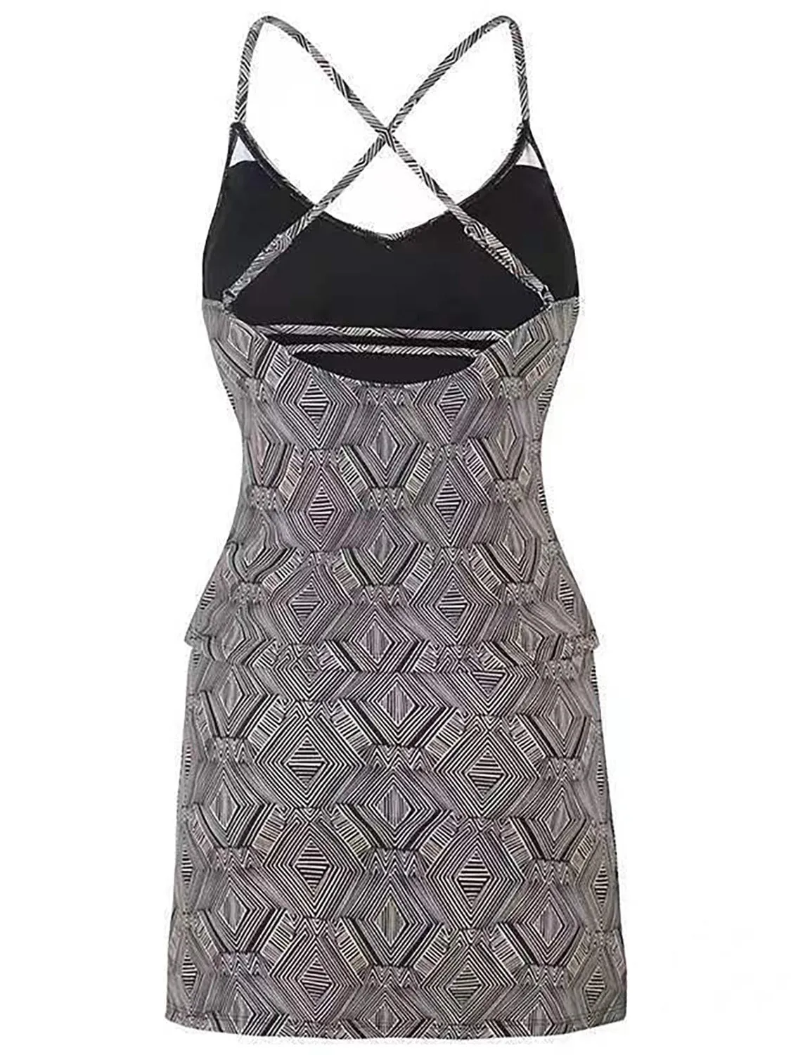 V-Neck Spaghetti Strap Top and Skirt Swim Set sold by Charming Charlie product image thumbnail 4