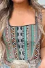 Printed Square Neck Wide Strap Tank sold by Charming Charlie