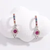 925 Sterling Silver Inlaid Zircon Earrings sold by Charming Charlie