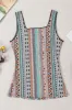 Printed Square Neck Wide Strap Tank sold by Charming Charlie