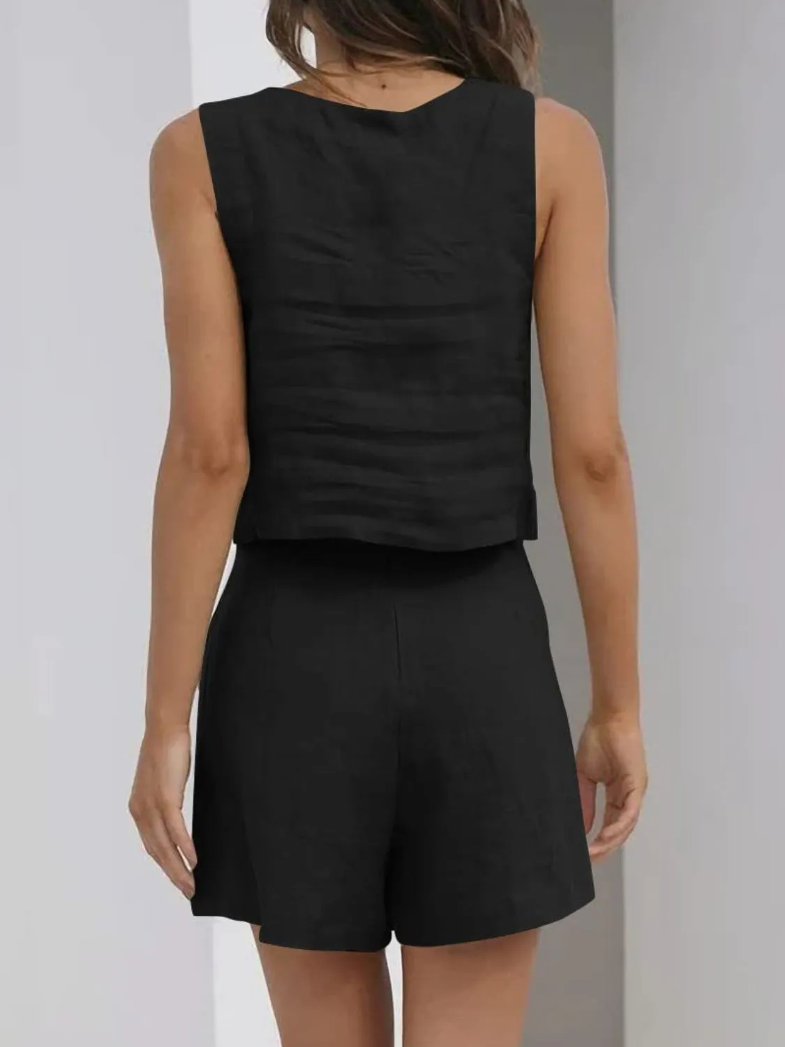 Square Neck Wide Strap Top and Shorts Set sold by Charming Charlie product image thumbnail 2