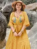 Plus Size Notched Tie Waist Half Sleeve Midi Dress sold by Charming Charlie