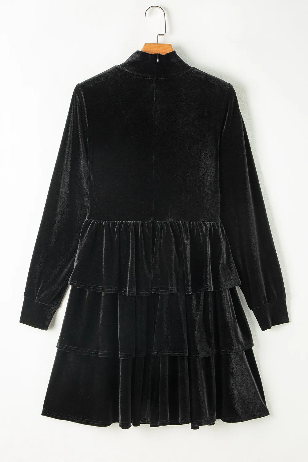 Ruffled Layered Long Sleeve Mini Dress sold by Charming Charlie product image thumbnail 3