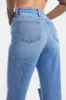 BAYEAS High Waist Distressed Cat's Whiskers Washed Straight Jeans sold by Charming Charlie