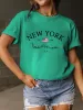 Full Size Letter Graphic Round Neck Short Sleeve T-Shirt sold by Charming Charlie
